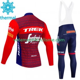 Homme Tenue Cycliste Manches Longues et Collant à Bretelles Hiver Thermal Fleece Trek Segafredo 2023 N002